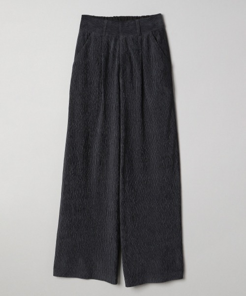 JEANASIS（ジーナシス）の「【SETUP対応】ヨウリュウベロアイージーパンツ/237819（その他パンツ・レディース・チャコールグレー/オフホワイト/グリーン/パープル・FREE）」の3枚目の写真