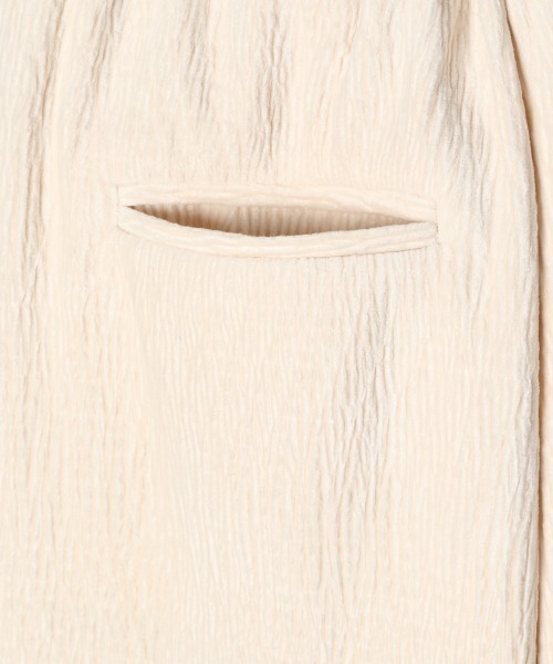 JEANASIS（ジーナシス）の「【SETUP対応】ヨウリュウベロアイージーパンツ/237819（その他パンツ・レディース・チャコールグレー/オフホワイト/グリーン/パープル・FREE）」の11枚目の写真