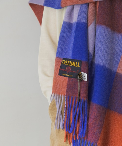 TWEED MILL（ツイードミル）の「『別注』TWEED MILL×URBAN RESEARCH　Lambwoolstole（マフラー・レディース・ブラウン系その他/ベージュ系その他/ブルー系その他/イエロー系その他/グリーン系その他・-）」の16枚目の写真