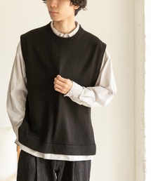 FORK&SPOON | 【WEB限定】FORK&SPOON　サイドスリットニットベスト(ニット/セーター)