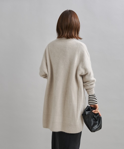 DouDou（ドゥドゥ）の「【新色追加】ラクーンカーディガン（カーディガン/ボレロ・レディース・ライトグレー/イエロー×グリーン/ピンク/モカ/バイオレット/イエロー・FREE）」の19枚目の写真