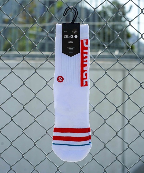 STANCE（スタンス）の「【STANCE / スタンス】OG / ロゴソックス（ソックス/靴下・メンズ・ホワイト×レッド・SMALL/LARGE）」の14枚目の写真