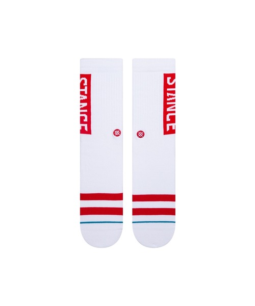 STANCE（スタンス）の「【STANCE / スタンス】OG / ロゴソックス（ソックス/靴下・メンズ・ホワイト×レッド・SMALL/LARGE）」の16枚目の写真