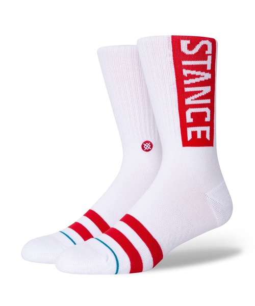 STANCE（スタンス）の「【STANCE / スタンス】OG / ロゴソックス（ソックス/靴下・メンズ・ホワイト×レッド・SMALL/LARGE）」の15枚目の写真
