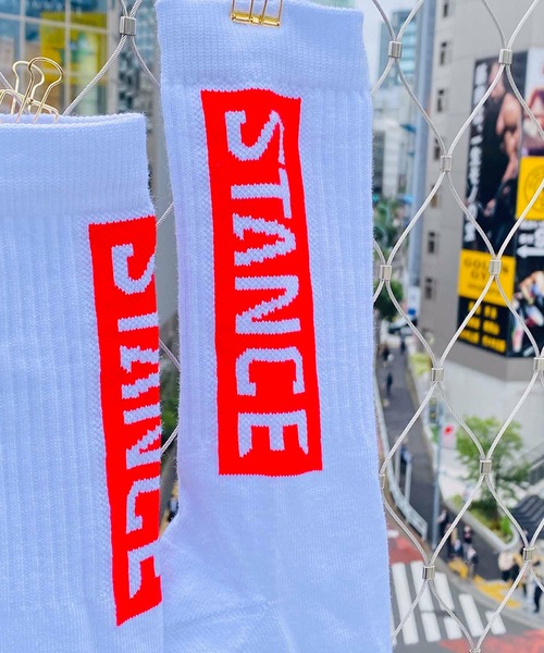 STANCE（スタンス）の「【STANCE / スタンス】OG / ロゴソックス（ソックス/靴下・メンズ・ホワイト×レッド・SMALL/LARGE）」の19枚目の写真
