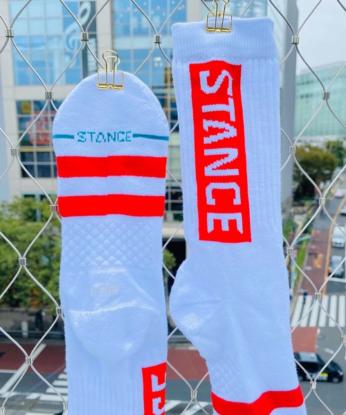 STANCE（スタンス）の「【STANCE / スタンス】OG / ロゴソックス（ソックス/靴下・メンズ・ホワイト×レッド・SMALL/LARGE）」の18枚目の写真