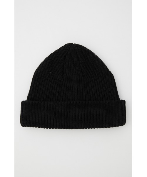 SLY（スライ）の「PLAIN BEANIE ビーニー ニット帽（ニットキャップ/ビーニー・レディース・ブラック/グリーン/オレンジ/グレー・FREE）」の2枚目の写真