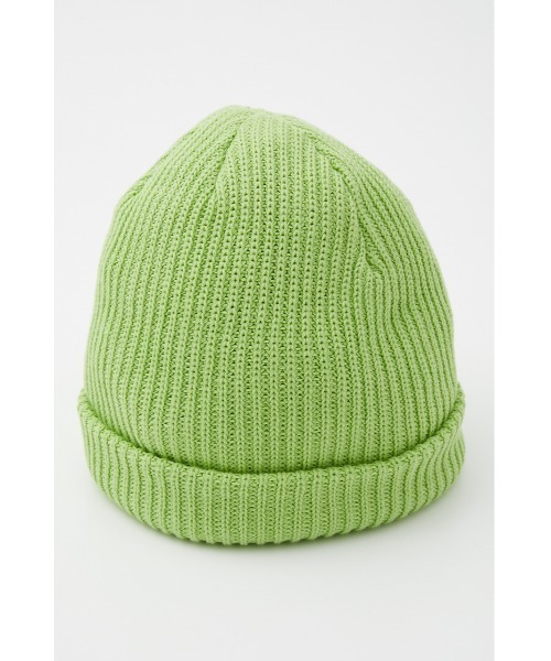 SLY（スライ）の「PLAIN BEANIE ビーニー ニット帽（ニットキャップ/ビーニー・レディース・ブラック/グリーン/オレンジ/グレー・FREE）」の6枚目の写真