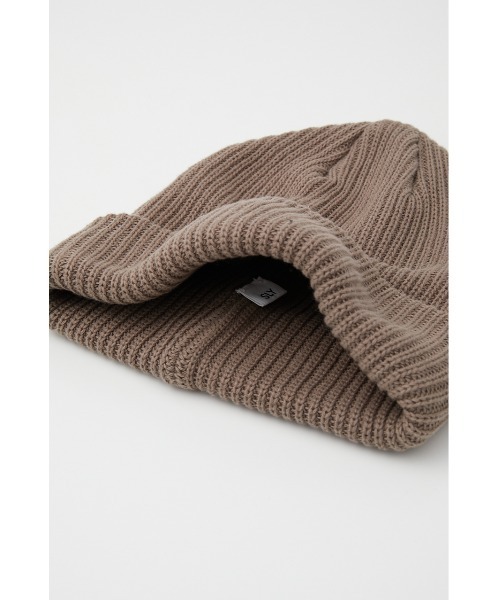SLY（スライ）の「PLAIN BEANIE ビーニー ニット帽（ニットキャップ/ビーニー・レディース・ブラック/グリーン/オレンジ/グレー・FREE）」の9枚目の写真