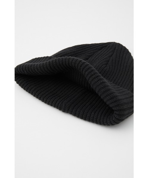 SLY（スライ）の「PLAIN BEANIE ビーニー ニット帽（ニットキャップ/ビーニー・レディース・ブラック/グリーン/オレンジ/グレー・FREE）」の5枚目の写真