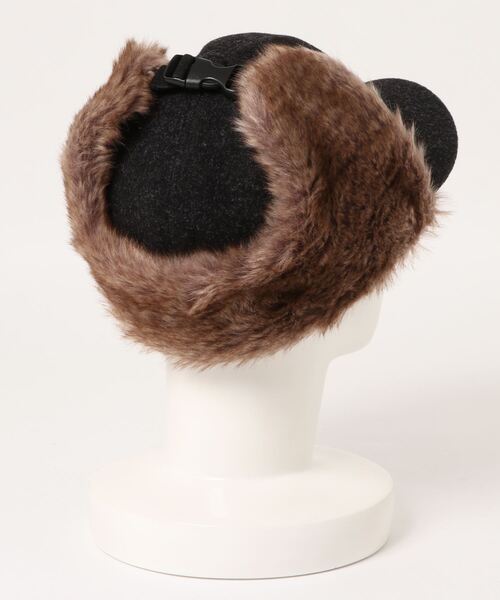 無（ム）の「メルトンダイナソーサイドアップキャップ（キャップ・レディース・ブラック/グレー/キャメル/オートミール・FREE）」の5枚目の写真