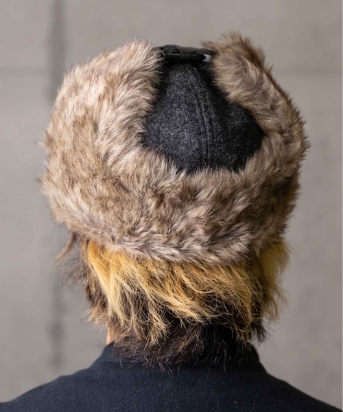 無（ム）の「メルトンダイナソーサイドアップキャップ（キャップ・レディース・ブラック/グレー/キャメル/オートミール・FREE）」の9枚目の写真