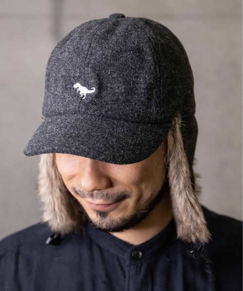 無（ム）の「メルトンダイナソーサイドアップキャップ（キャップ・レディース・ブラック/グレー/キャメル/オートミール・FREE）」の14枚目の写真