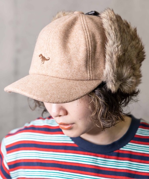 無（ム）の「メルトンダイナソーサイドアップキャップ（キャップ・レディース・ブラック/グレー/キャメル/オートミール・FREE）」の16枚目の写真