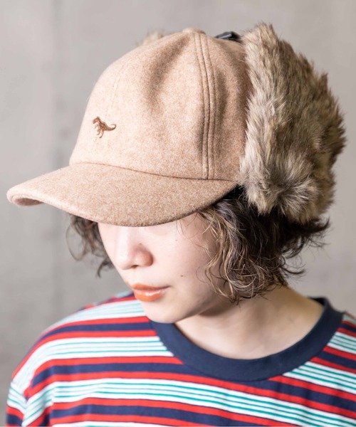 無（ム）の「メルトンダイナソーサイドアップキャップ（キャップ・レディース・ブラック/グレー/キャメル/オートミール・FREE）」の17枚目の写真