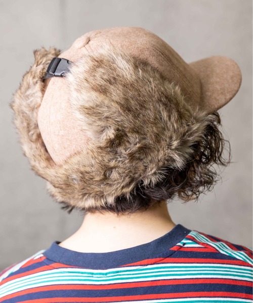 無（ム）の「メルトンダイナソーサイドアップキャップ（キャップ・レディース・ブラック/グレー/キャメル/オートミール・FREE）」の18枚目の写真