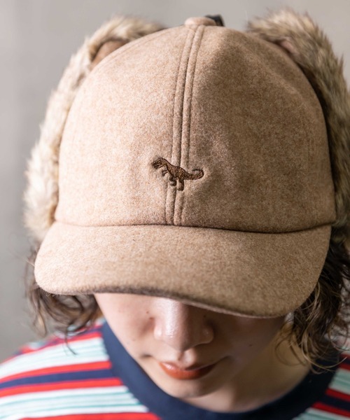 無（ム）の「メルトンダイナソーサイドアップキャップ（キャップ・レディース・ブラック/グレー/キャメル/オートミール・FREE）」の19枚目の写真