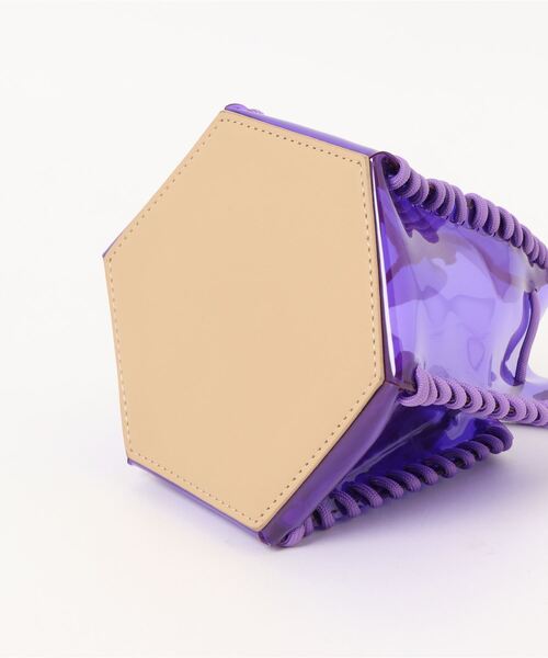 PROTCOL（プロトコル）の「PROTCOL / Hexagon PVC Shoulder Bag / ヘキサゴンピーブイシーショルダーバッグ（ショルダーバッグ・レディース・パープル/イエロー・FREE）」の7枚目の写真