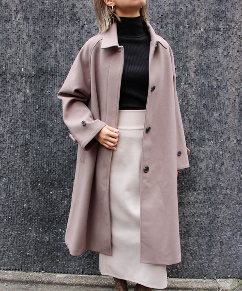 MLI'A（エムリア）の「ステンカラーオーバサイズコート（ステンカラー