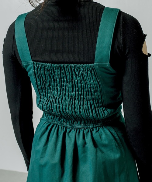 RASVOA(ラスボア)の「ライダーパターンスリットワンピース(ワンピース・レディース・ブラック/グリーン・FREE)」の5枚目の写真