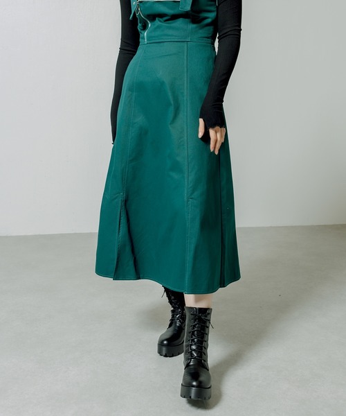 RASVOA(ラスボア)の「ライダーパターンスリットワンピース(ワンピース・レディース・ブラック/グリーン・FREE)」の16枚目の写真