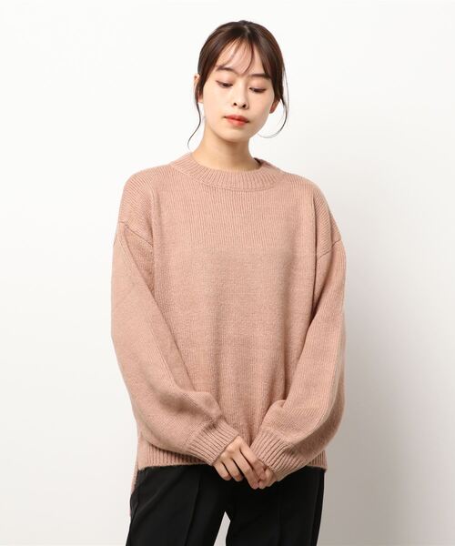 KOBE LETTUCE（コウベレタス）の「ラウンドゆるニットトップス（ニット/セーター・レディース・アイボリー/イエロー/オレンジ/ライトグリーン/ブラック・FREE）」の5枚目の写真