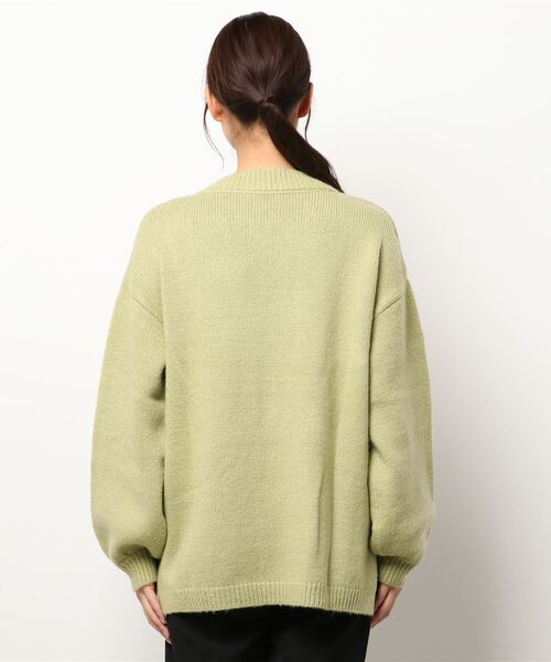 KOBE LETTUCE（コウベレタス）の「ラウンドゆるニットトップス（ニット/セーター・レディース・アイボリー/イエロー/オレンジ/ライトグリーン/ブラック・FREE）」の6枚目の写真