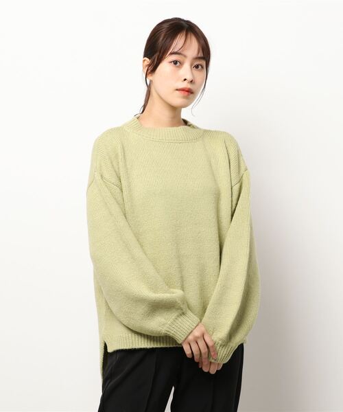 KOBE LETTUCE（コウベレタス）の「ラウンドゆるニットトップス（ニット/セーター・レディース・アイボリー/イエロー/オレンジ/ライトグリーン/ブラック・FREE）」の10枚目の写真