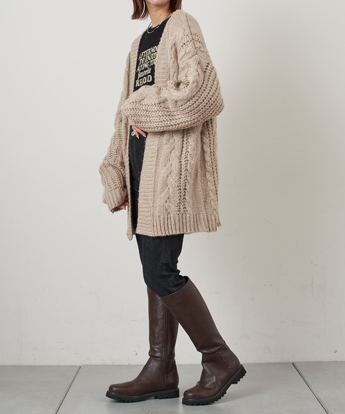 CIAOPANIC TYPY(チャオパニックティピー)の「【ZOZOTOWN限定】トラックソールロングブーツ(ブーツ・レディース・ブラウン/ブラック・36/38/37)」の13枚目の写真