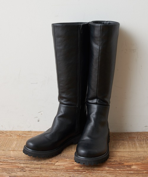 CIAOPANIC TYPY(チャオパニックティピー)の「【ZOZOTOWN限定】トラックソールロングブーツ(ブーツ・レディース・ブラウン/ブラック・36/38/37)」の3枚目の写真