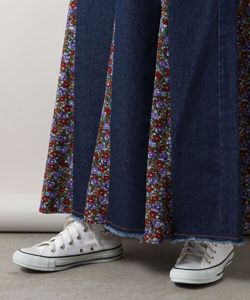 fredy repit（フレディレピ）の「花柄切替デニムスカート（デニムスカート・レディース・ブラック/ネイビー・38/36）」の17枚目の写真