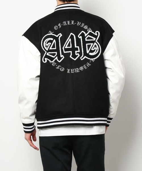 A4A（エーフォーエー）の「A4A/エーフォーエー/ワッペンスタジャン（スタジャン・メンズ・ホワイト/ブラック・MEDIUM/LARGE）」の10枚目の写真