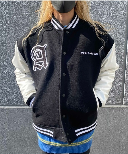 A4A（エーフォーエー）の「A4A/エーフォーエー/ワッペンスタジャン（スタジャン・メンズ・ホワイト/ブラック・MEDIUM/LARGE）」の7枚目の写真