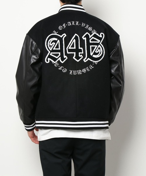 A4A（エーフォーエー）の「A4A/エーフォーエー/ワッペンスタジャン（スタジャン・メンズ・ホワイト/ブラック・MEDIUM/LARGE）」の11枚目の写真