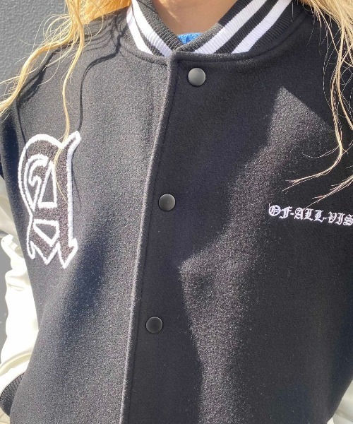 A4A（エーフォーエー）の「A4A/エーフォーエー/ワッペンスタジャン（スタジャン・メンズ・ホワイト/ブラック・MEDIUM/LARGE）」の9枚目の写真