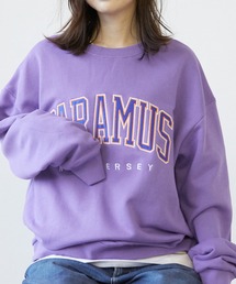 【CHICHI】PARAMUS MINNESOTA LOGO / パラマス ミネソタ アーチロゴ 配色刺繍 クルーネック スウェット