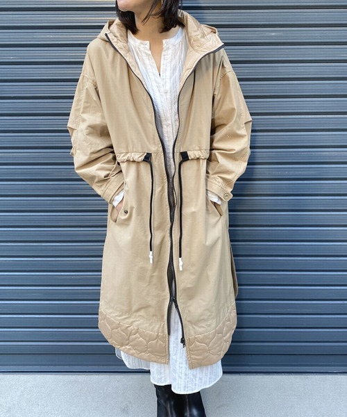 LAGLAIA(ラグライア)の「【LAGLAIA】キルトコンビモッズCT(その他アウター・レディース・ベージュ/ホワイト・FREE)」の7枚目の写真