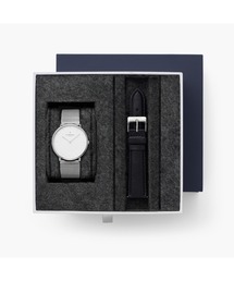 nordgreen | 《nordgreen/ノードグリーン》新作 Native 限定BOXSET 40mm  シルバーメッシュ　ブラックレザー付属(アナログ腕時計)