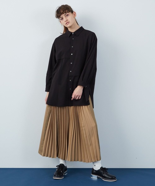 FRAPBOIS（フラボア）の「マリナプリーツ パンツ（その他パンツ・レディース・ベージュ/ネイビー・1/0）」の7枚目の写真