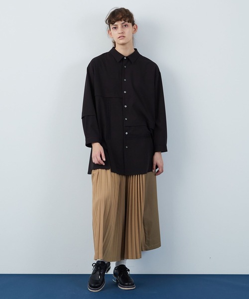 FRAPBOIS（フラボア）の「マリナプリーツ パンツ（その他パンツ・レディース・ベージュ/ネイビー・1/0）」の13枚目の写真