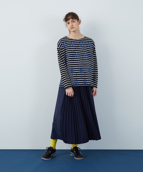 FRAPBOIS（フラボア）の「マリナプリーツ パンツ（その他パンツ・レディース・ベージュ/ネイビー・1/0）」の20枚目の写真