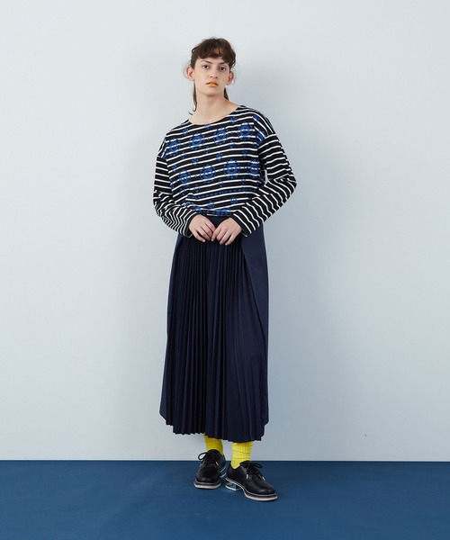 FRAPBOIS（フラボア）の「マリナプリーツ パンツ（その他パンツ・レディース・ベージュ/ネイビー・1/0）」の17枚目の写真