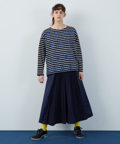 FRAPBOIS（フラボア）の「マリナプリーツ パンツ（その他パンツ・レディース・ベージュ/ネイビー・1/0）」の14枚目の写真