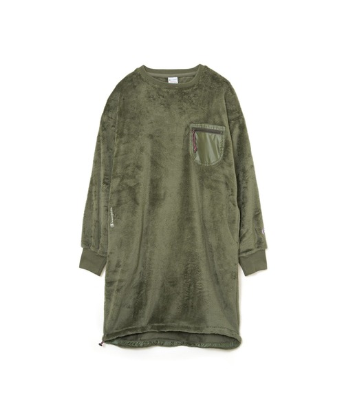Champion（チャンピオン）の「Champion FLEECE ONEPIEACE DRESS（チュニック・レディース・ブラック/グレー/オリーブ・MEDIUM）」の3枚目の写真