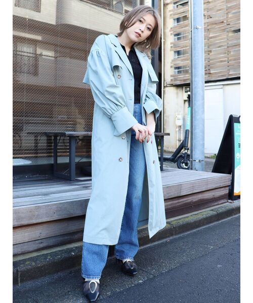 MURUA（ムルーア）の「ヴィンテージフレアデニム（デニムパンツ・レディース・ブルー・2/0/1）」の10枚目の写真