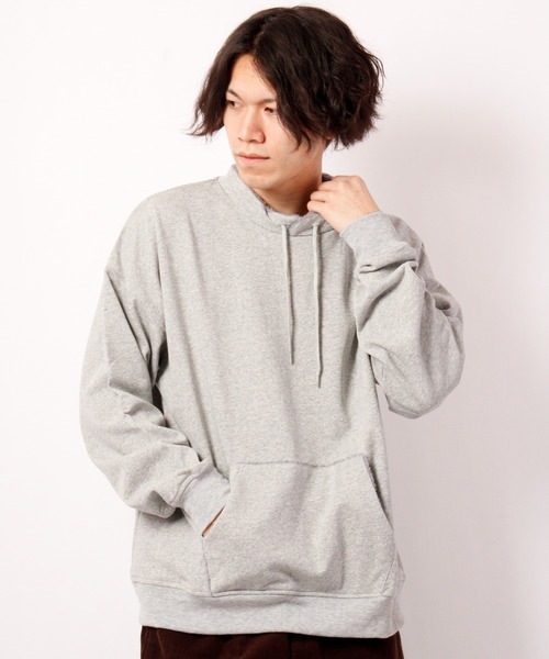 House of Blues（ハウスオブブルース）の「T/C裏毛ファー使いスタンドプルオーバー（スウェット・メンズ・ブラック/杢グレー・M/L）」の8枚目の写真