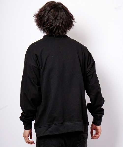 House of Blues（ハウスオブブルース）の「T/C裏毛ファー使いスタンドプルオーバー（スウェット・メンズ・ブラック/杢グレー・M/L）」の6枚目の写真