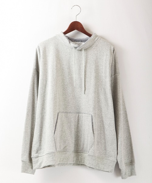 House of Blues（ハウスオブブルース）の「T/C裏毛ファー使いスタンドプルオーバー（スウェット・メンズ・ブラック/杢グレー・M/L）」の15枚目の写真