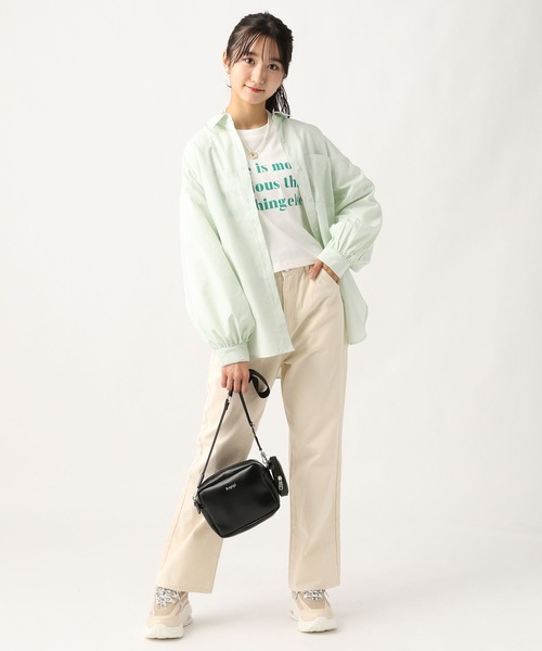 repipi armario（レピピ アルマリオ）の「ストライプBIGシャツ（シャツ/ブラウス・キッズ・ピンク系その他/グリーン系その他/ブルー系その他・SMALL/MEDIUM）」の19枚目の写真