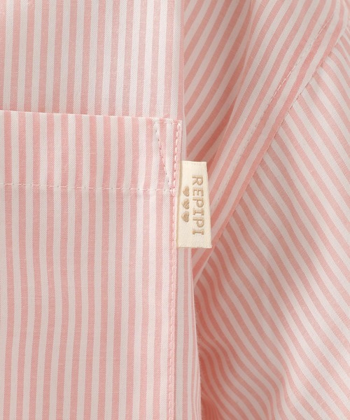 repipi armario（レピピ アルマリオ）の「ストライプBIGシャツ（シャツ/ブラウス・キッズ・ピンク系その他/グリーン系その他/ブルー系その他・SMALL/MEDIUM）」の11枚目の写真